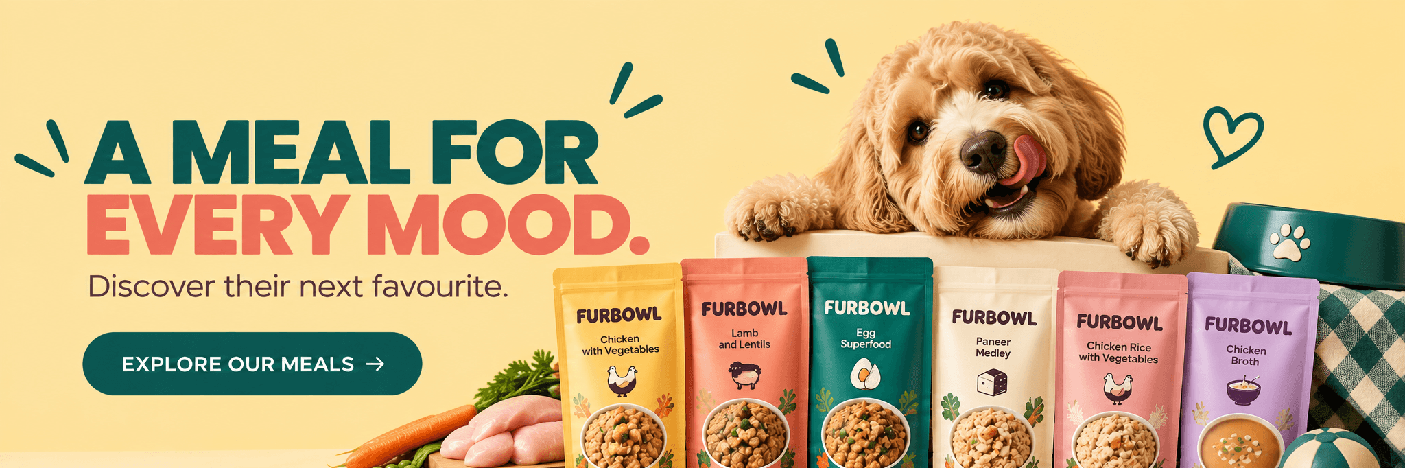 FurBowl — A Meal for Every Mood. Discover their next favourite.